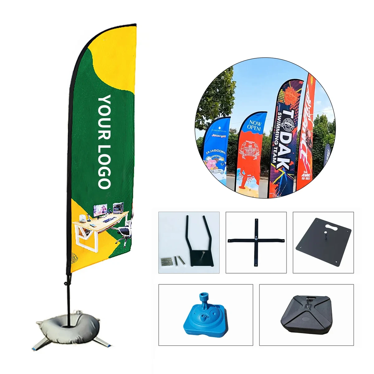 79 Inch Knife Shaped Flag Outdoor 1
