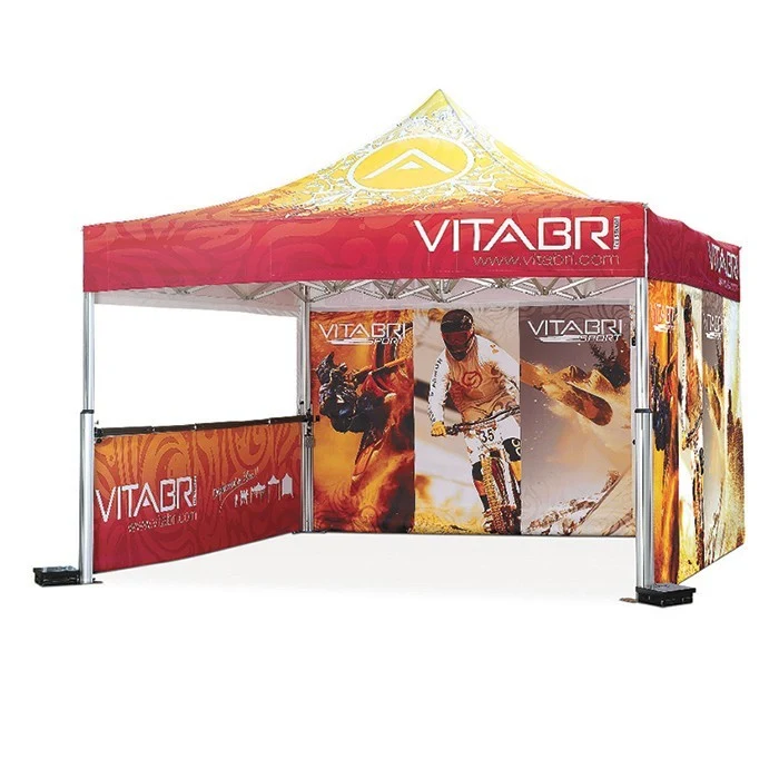 13x13 Gas Spring Technology Printed Pop Up Tent 1