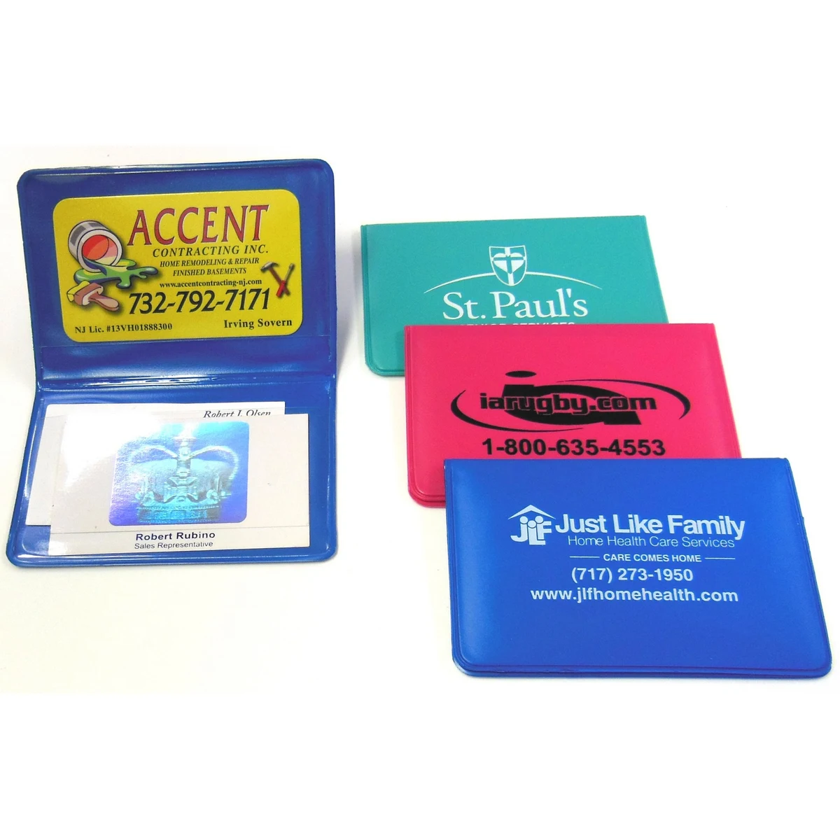 Large Bi-Fold Business Card Cases 1