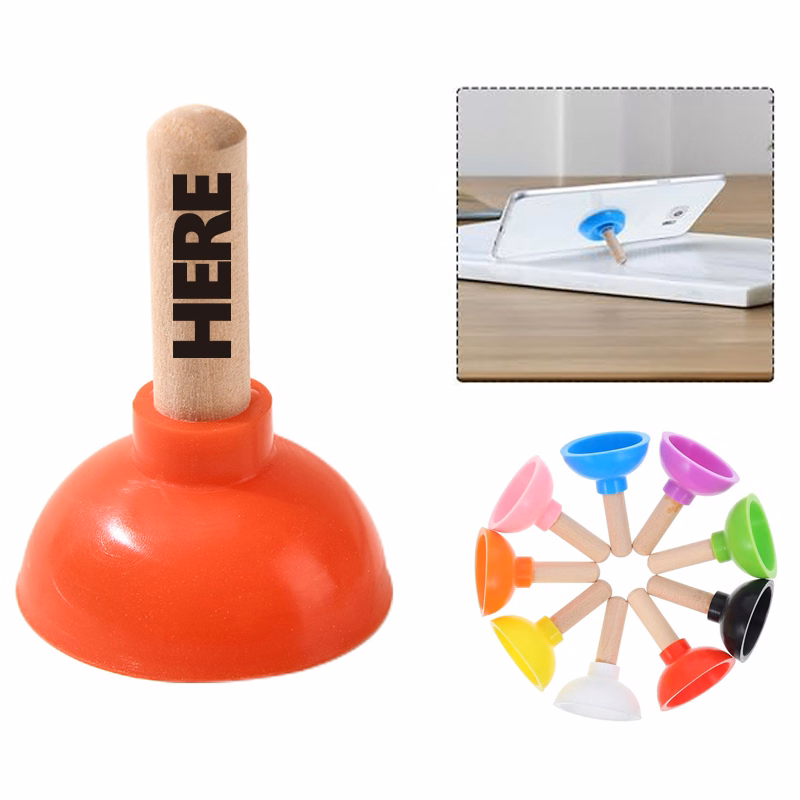 Mini Colorful Toilet Shape Plunger Holder