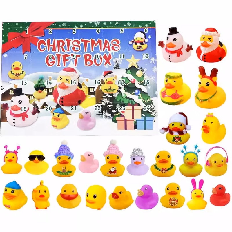 24 Pack Christmas Rubber Ducks