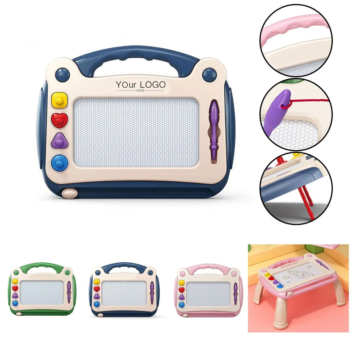 Colorful Magnetic Drawing Board For Kids 1
