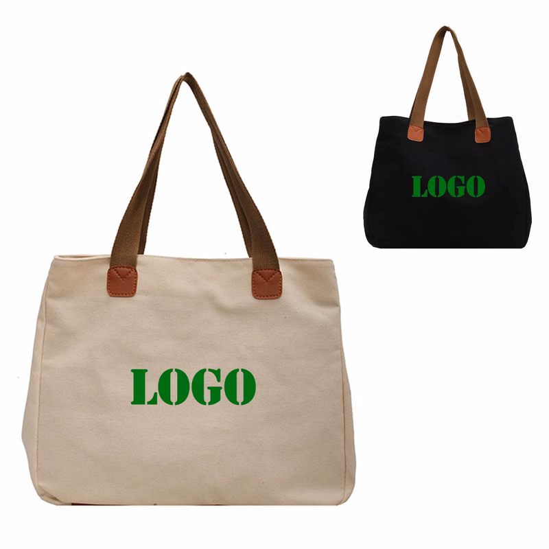 Canvas Tote Handbag With Handle