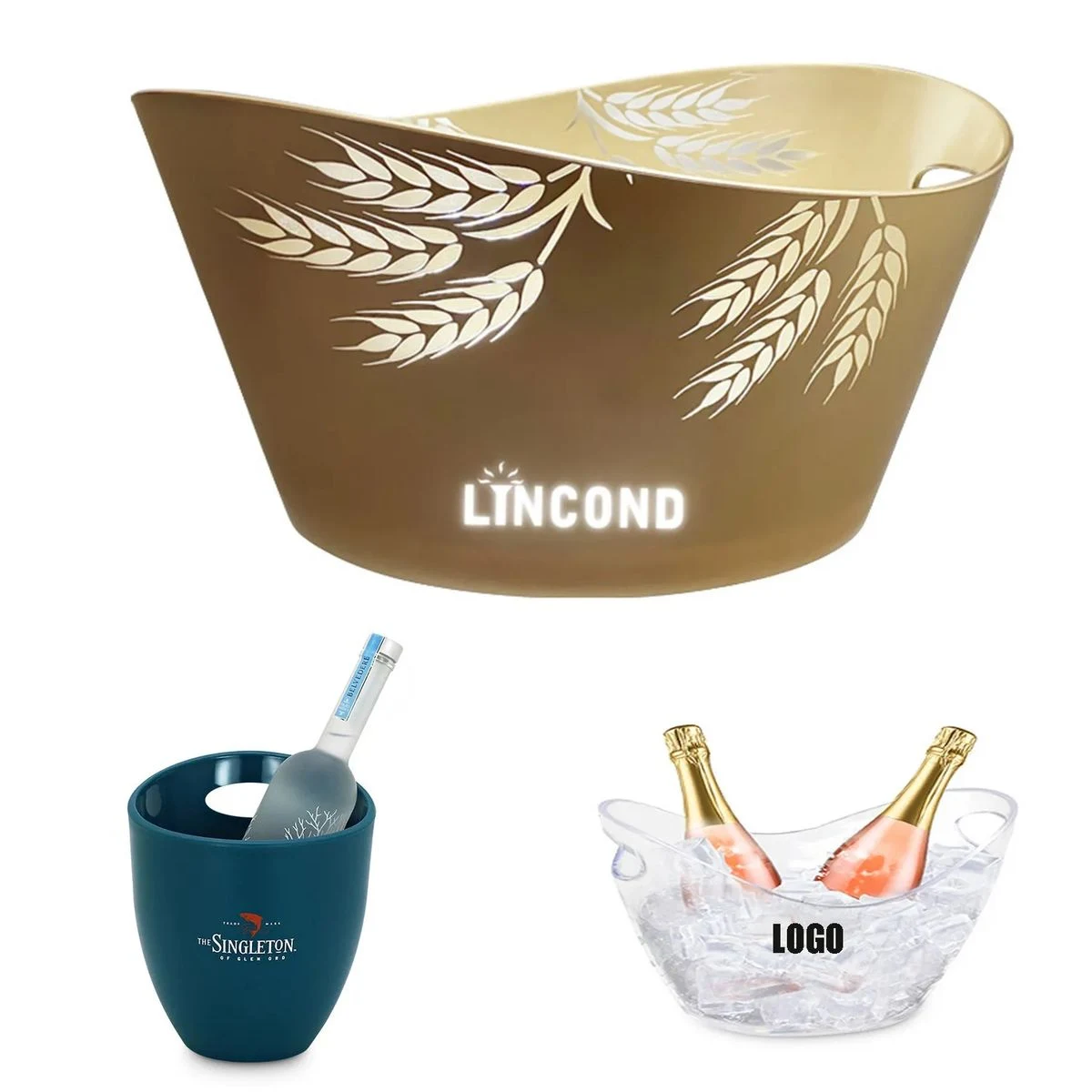 LED Plastic Champagne Bucket 1