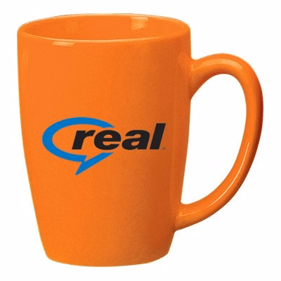 14 oz Houston Endeavor Customized Mug - California Orange