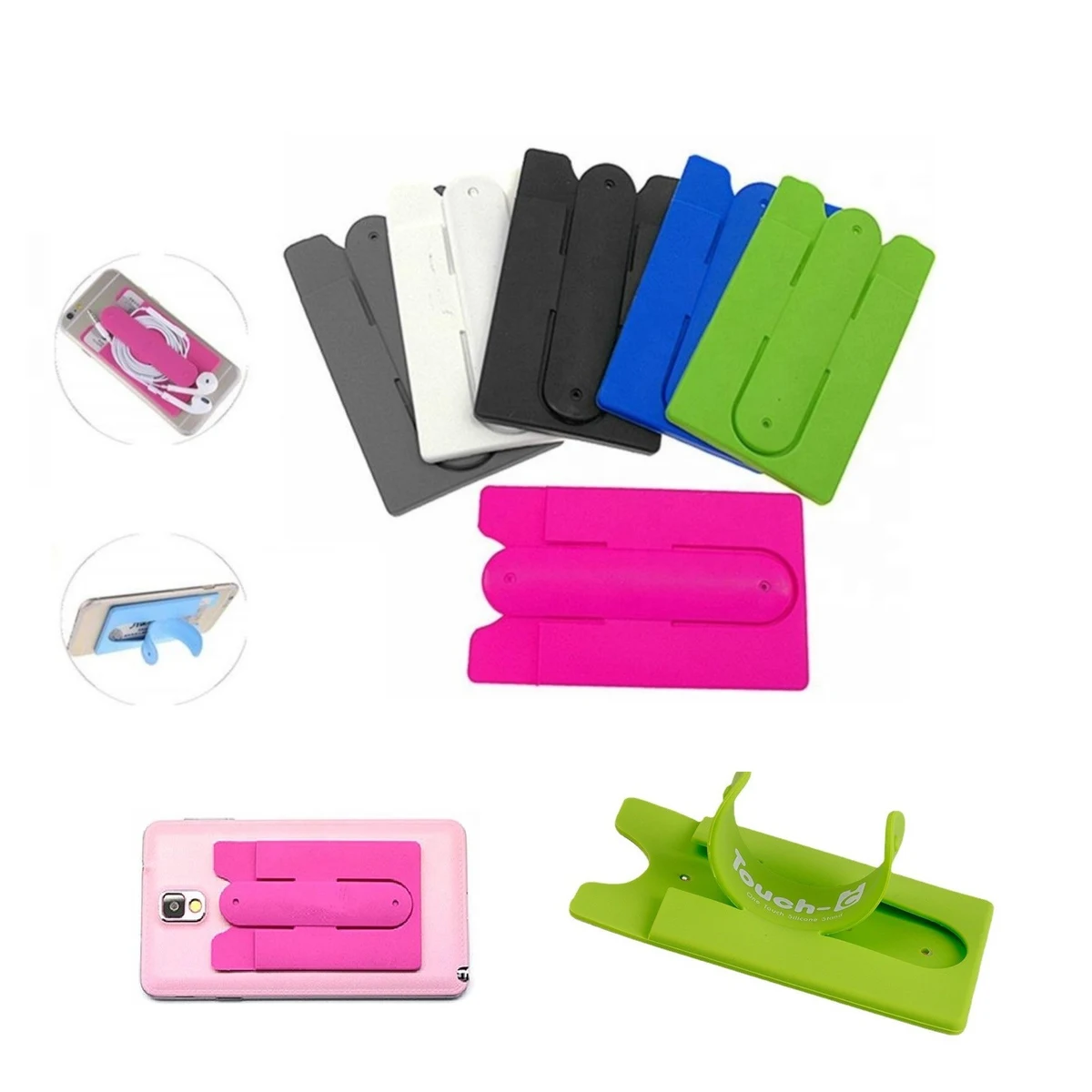 Stick-On Silicone Phone Wallet 1