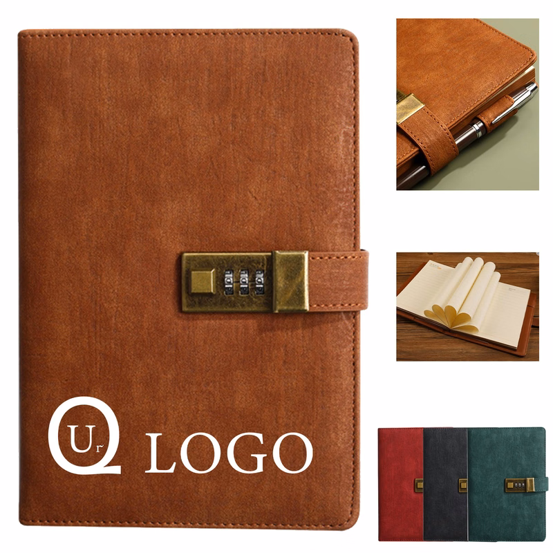 Retro Journal W/ Combination Lock