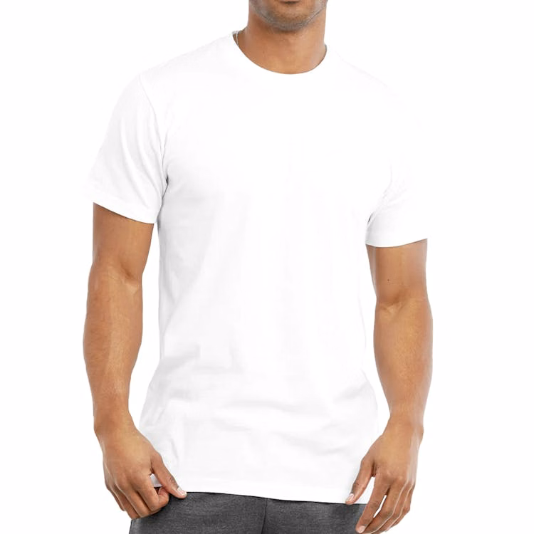 Men's Crew Neck T-Shirts - X-Large White