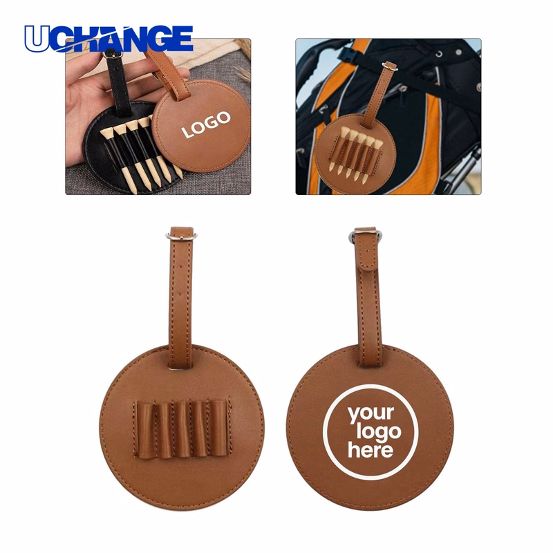 PU Leather Golf Tee Pouch