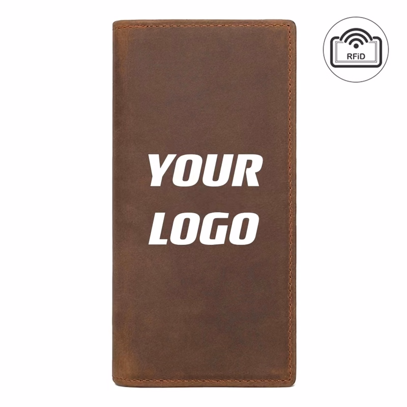 Custom RFID Anti-Theft Function Genuine Leather Wallet