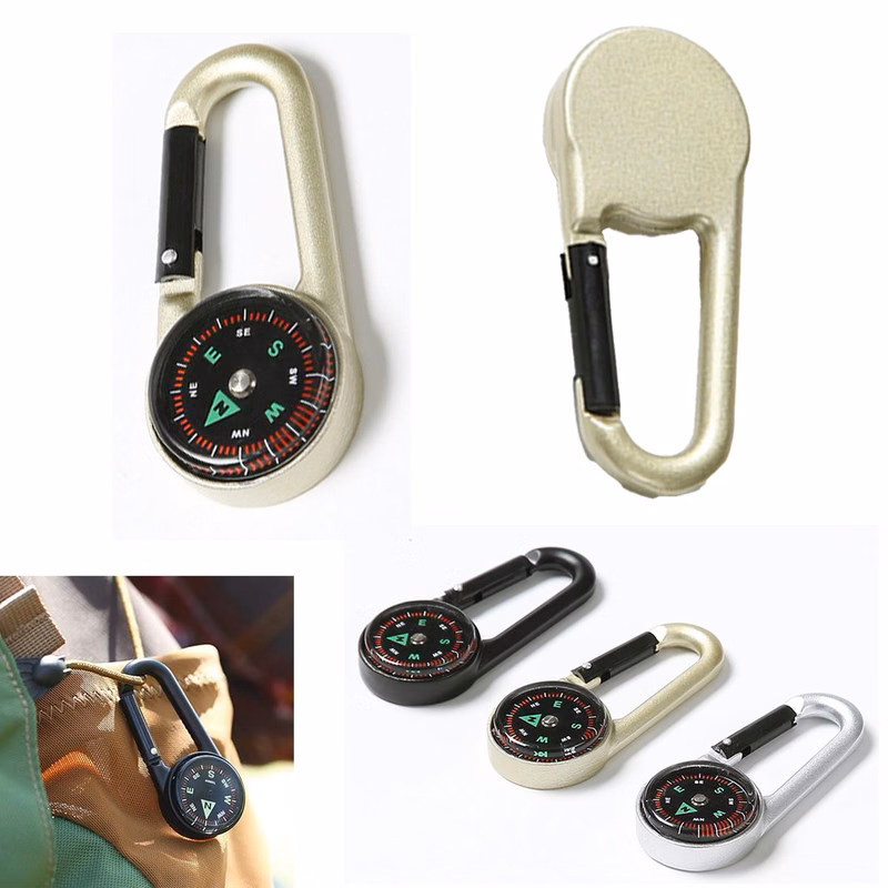 2-in?1 Carabiner Compass