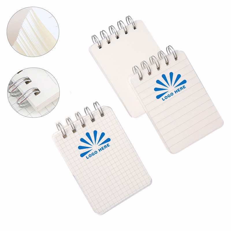 Transparent PP  Coil Notebooks Available In Three Paper Styles