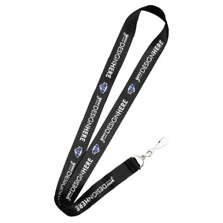 0.875 x 32" Custom Sublimated Neck Ribbon with sil 1