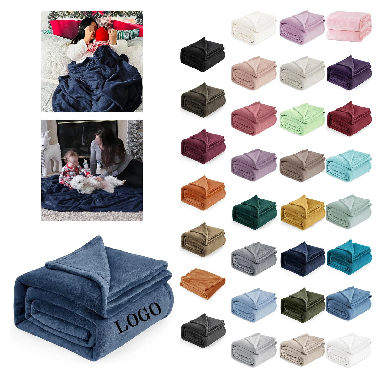 Soft Lightweight Plush Microfiber Fleece Blanket 1
