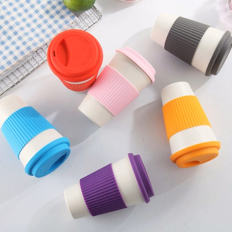 Custom Bamboo Fiber Coffee Travel Tumbler