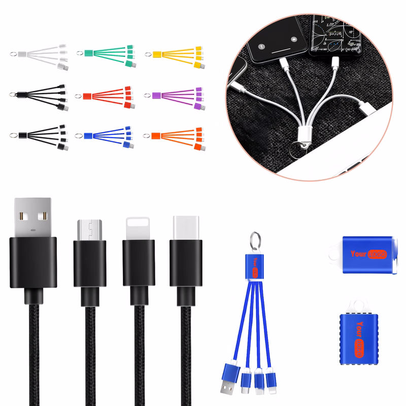 Aluminum Alloy 3-in-1 Charging Cable