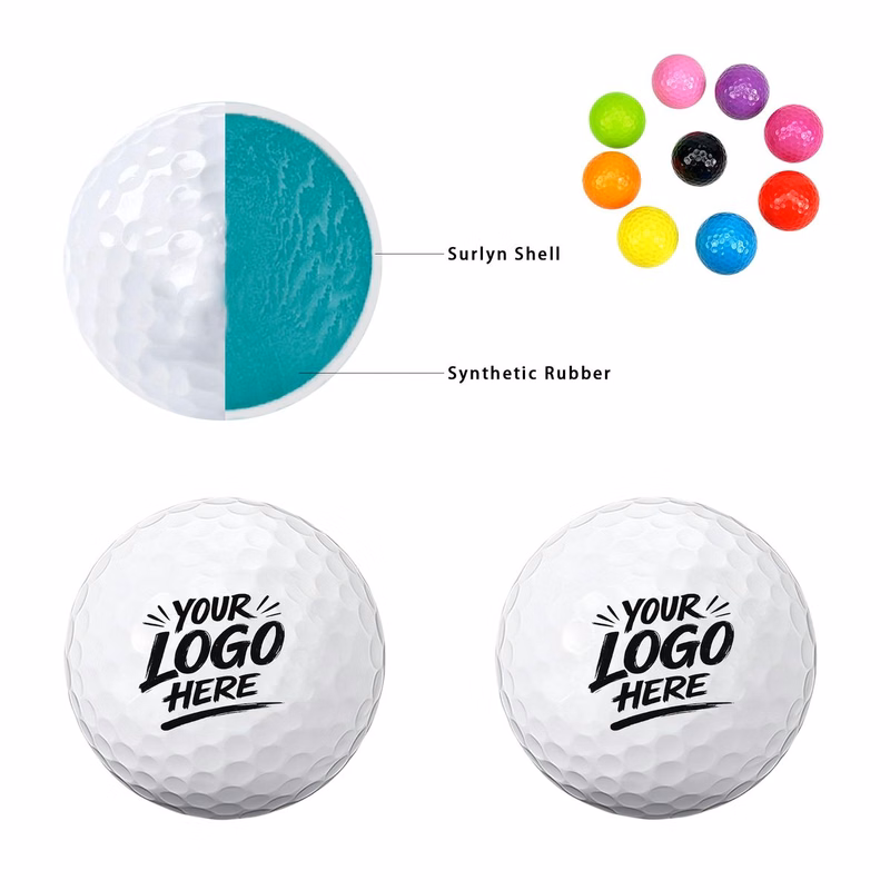 Dual Layer Golf Ball Surlyn Cover Distance Practice Set