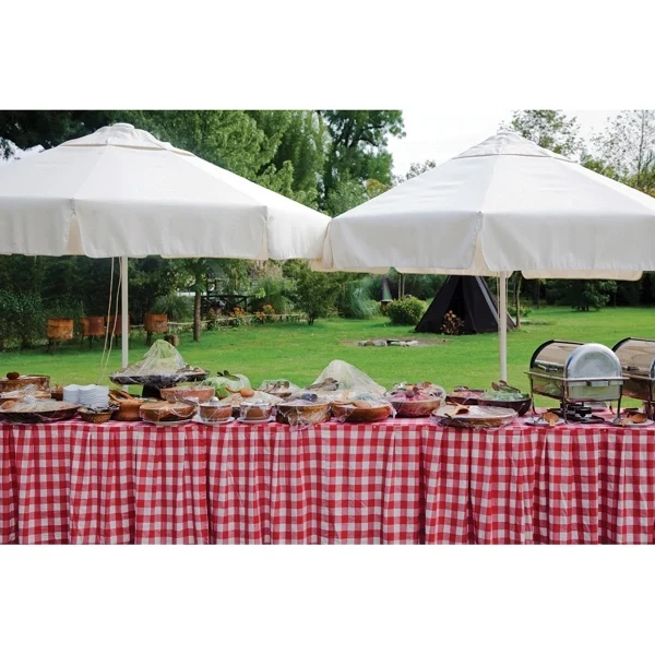 Stock Box Pleated Table Skirts 1