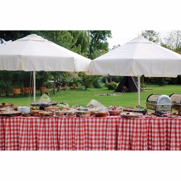 Stock Box Pleated Table Skirts