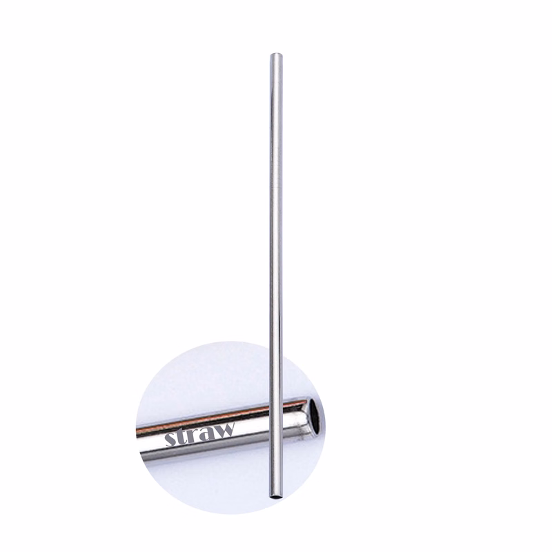 Stainless Steel Straight Metal Straw MOQ 50pcs