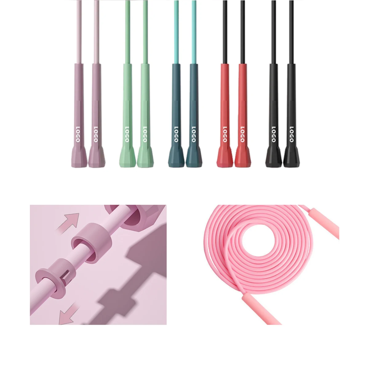 Durable Adjustable - Length Training Jump Rope 1