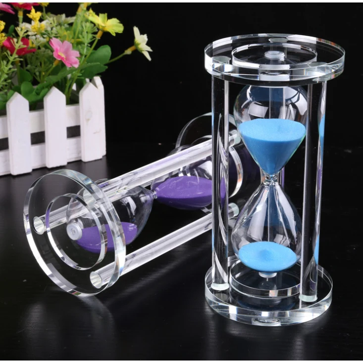 Custom Creative Gift Crystal Hourglass Minute Timer 1