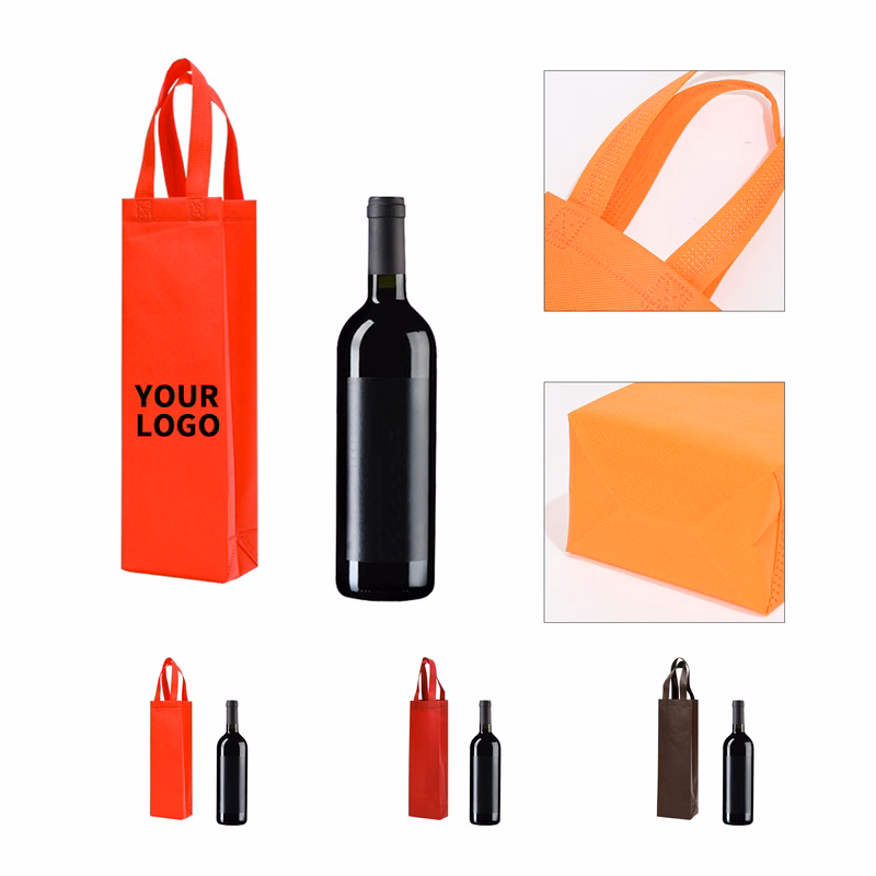 Non Woven Wine Tote Bag 13.8" x 4.7"