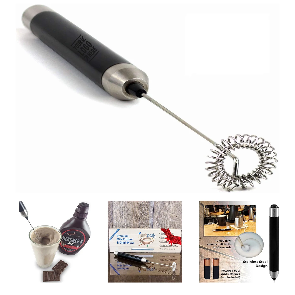 Portable Drink Mixer Small Handheld Electric Stick Blender 1