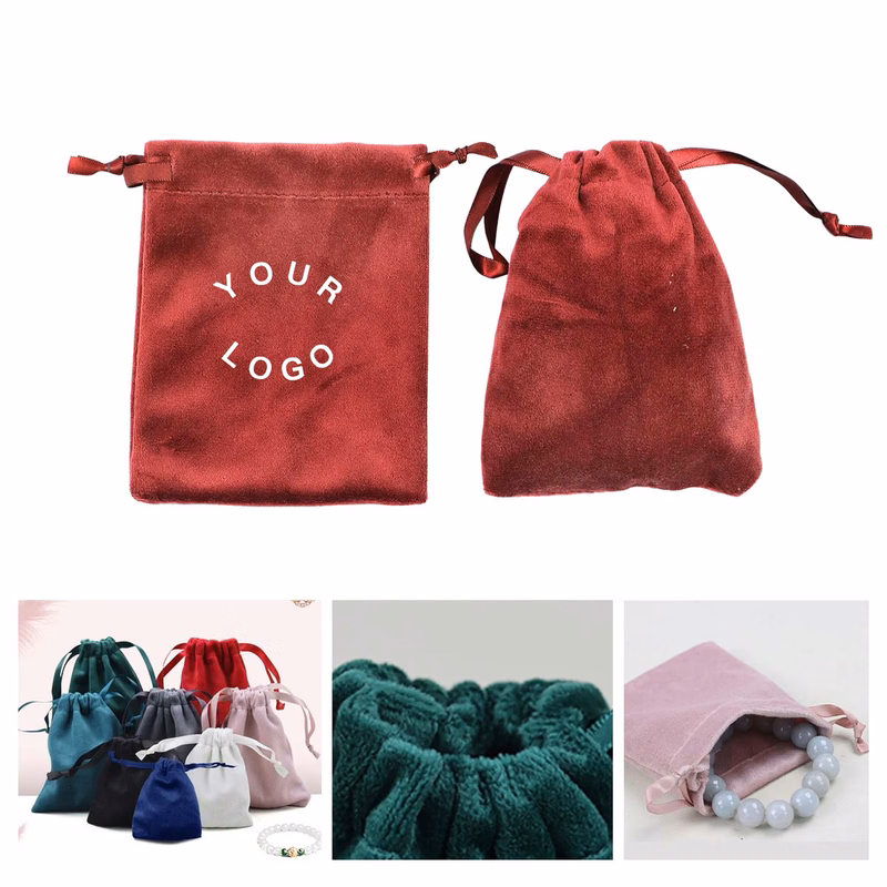 Satin Drawstring Bag for Jewelry and Accessories