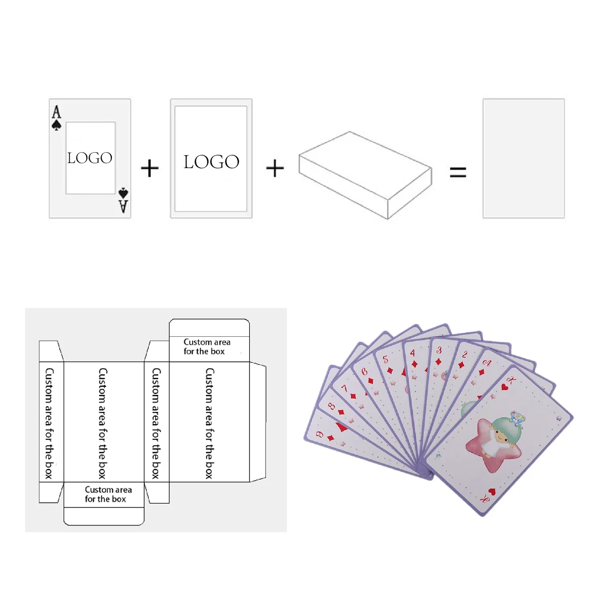 Custom advertising creative promotion of poker cards 1