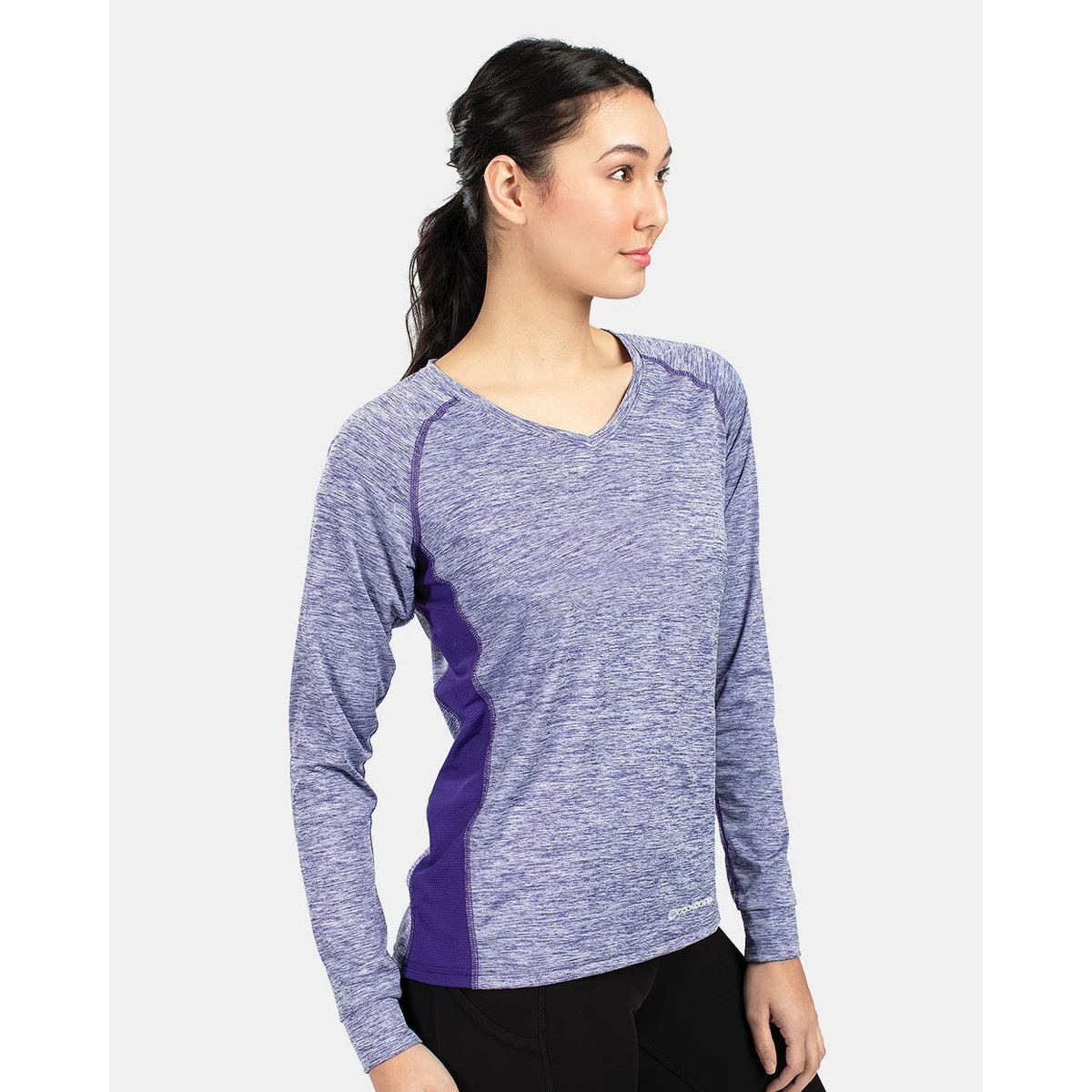 Women's Electrify CoolCore® Long Sleeve V-Neck T-Shirt - 222770 1