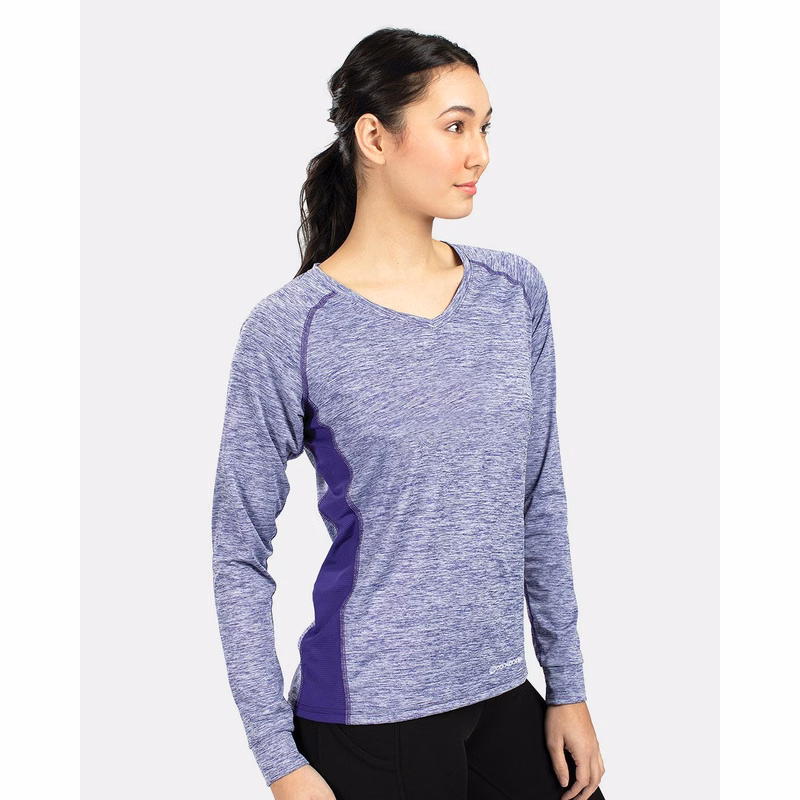 Women's Electrify CoolCore® Long Sleeve V-Neck T-Shirt - 222770