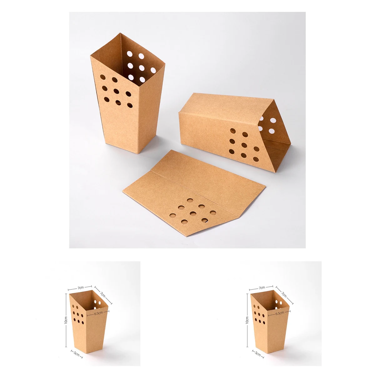 Kraft Paper Popcorn Boxes 1