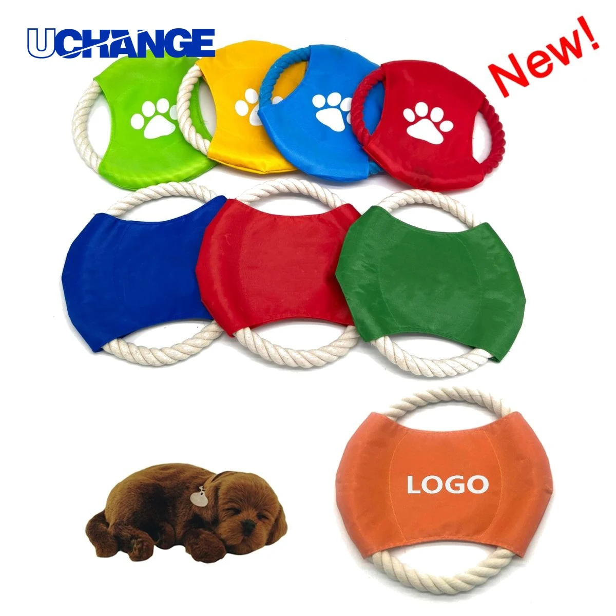 Cotton Rope Dog Flying Disc Toy for Training 1