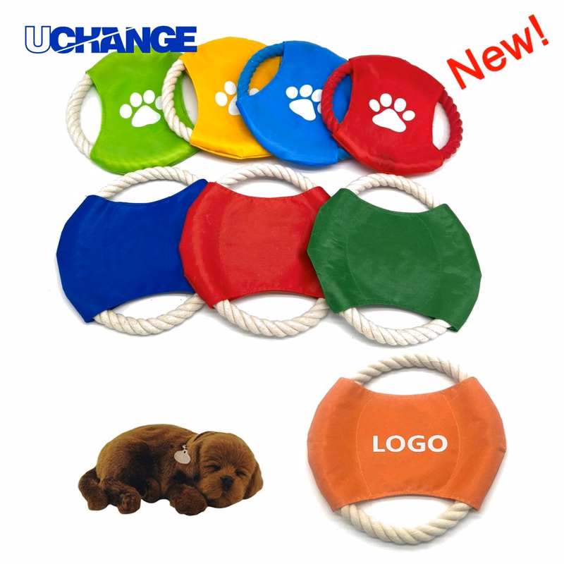 Cotton Rope Dog Flying Disc Toy for Training