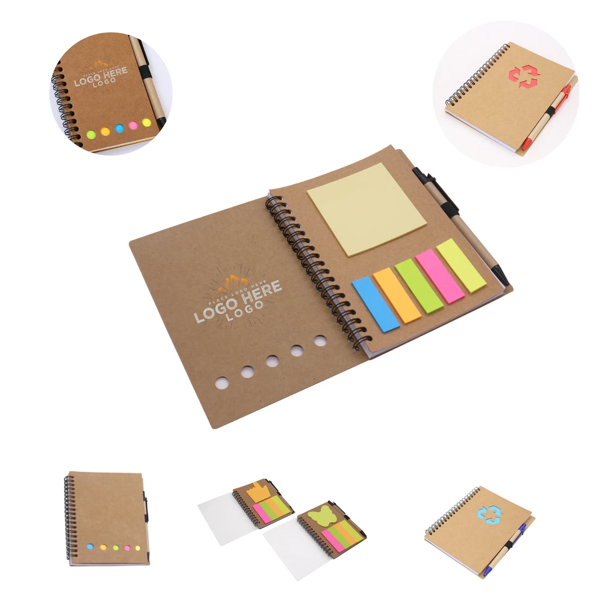 Full Color Imprint Spiral Diaries Notebook With Matching Pen 1
