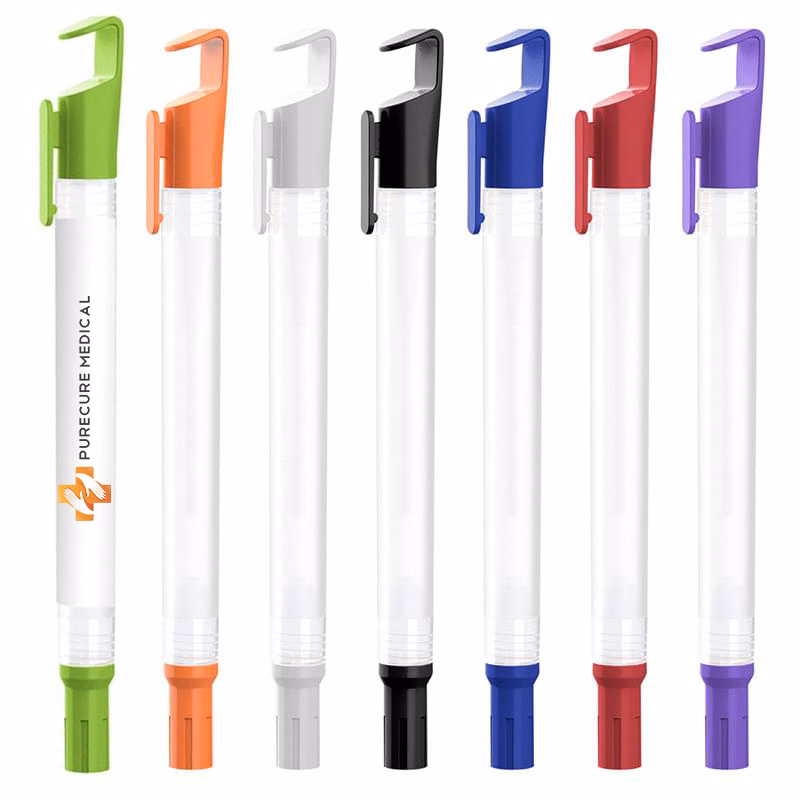 .34 Oz. Hand Sanitizer Spray With Stylus & Phone Stand
