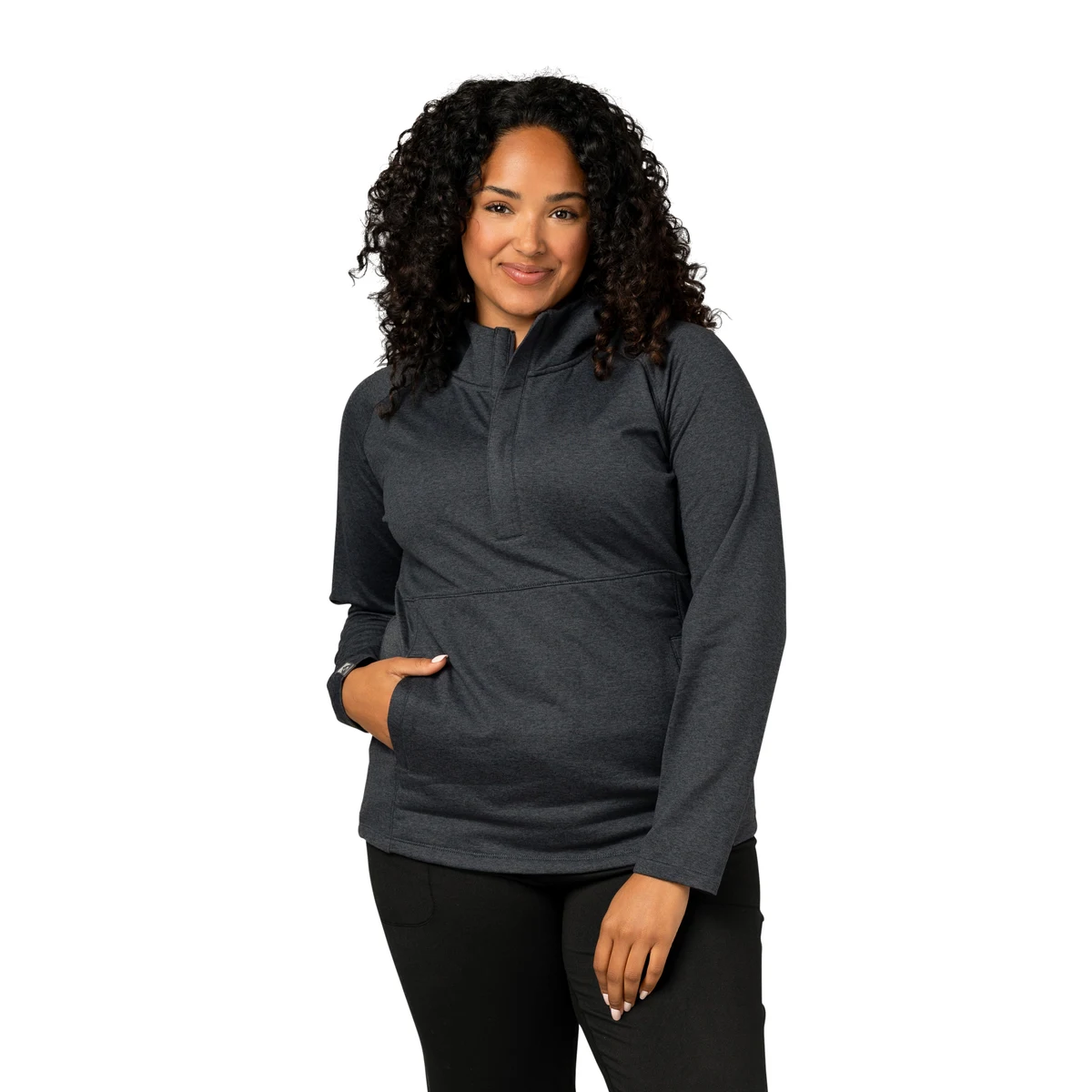 Storm Creek Women's Sidekick Super Soft Midweight Hooded Half Zip 1