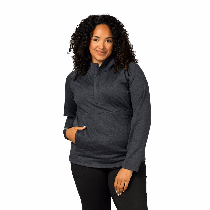 Storm Creek Women's Sidekick Super Soft Midweight Hooded Half Zip
