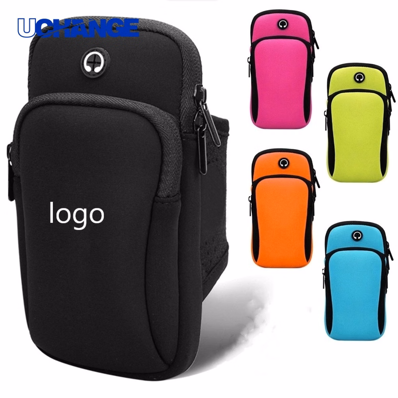 Running Armband with Headphone Outlet
