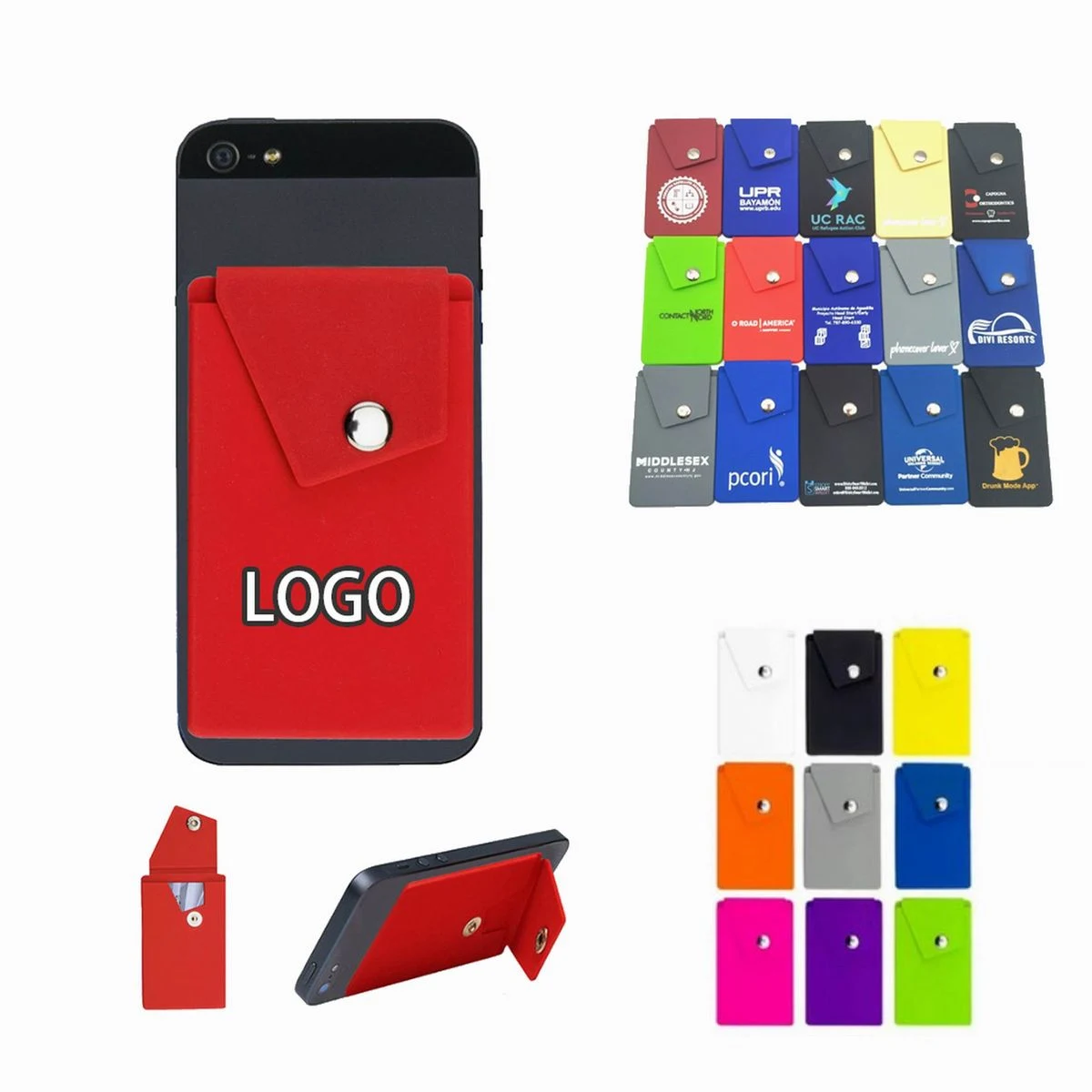 Silicone Phone Wallet With Stand 1