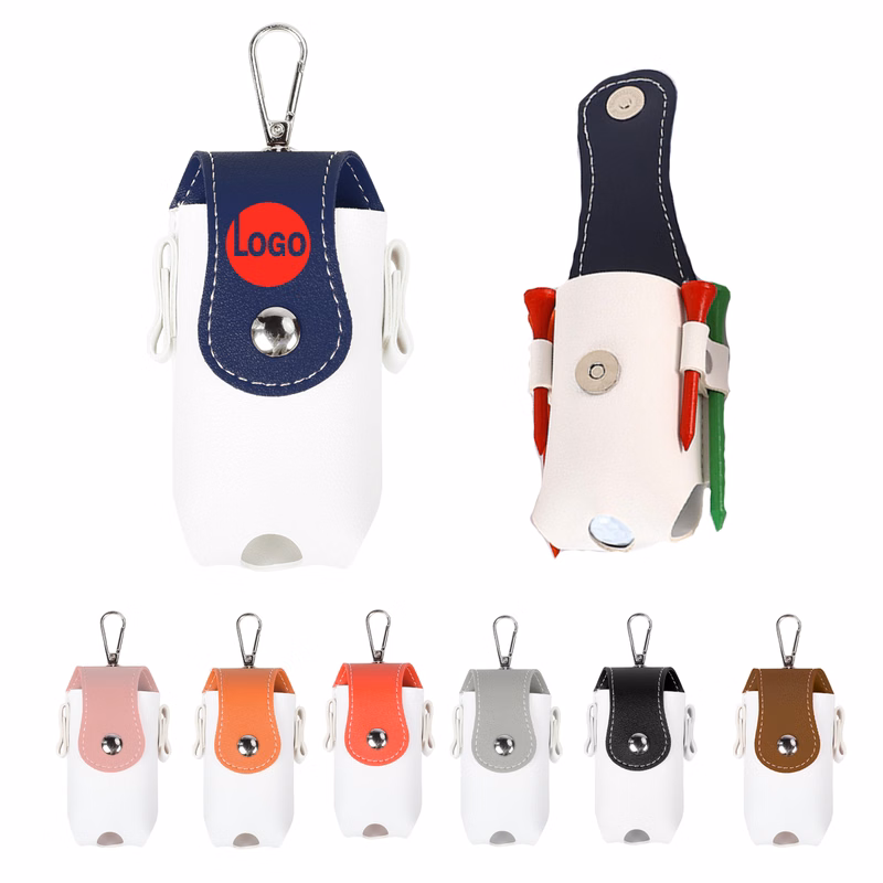 PU Leather Golf Ball Mini Organizer MOQ 50