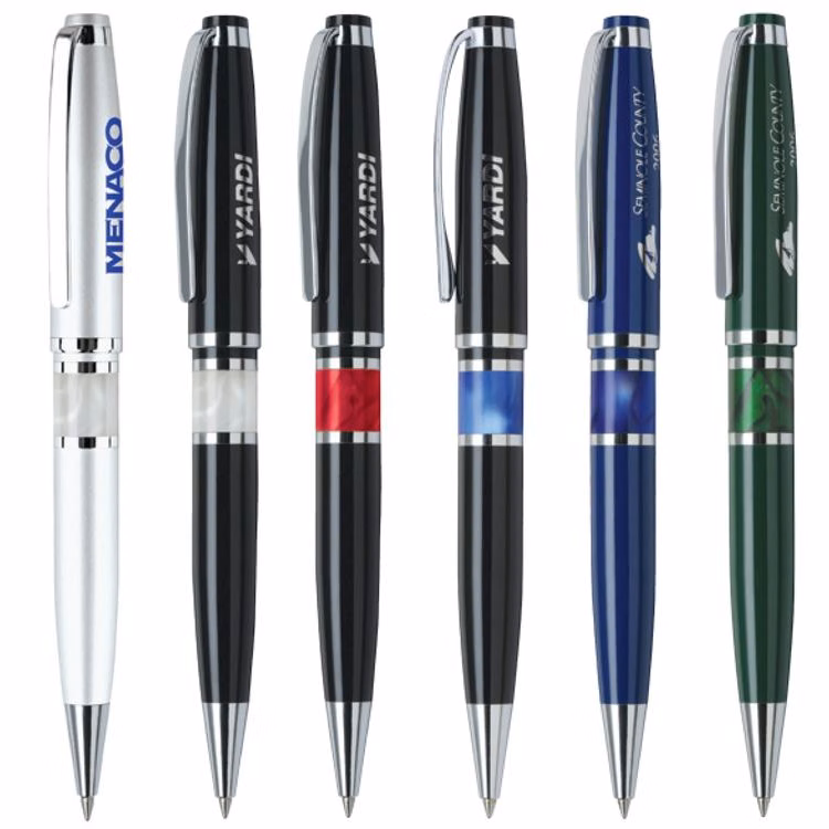 Stella III Twist Brass Ballpoint Pen