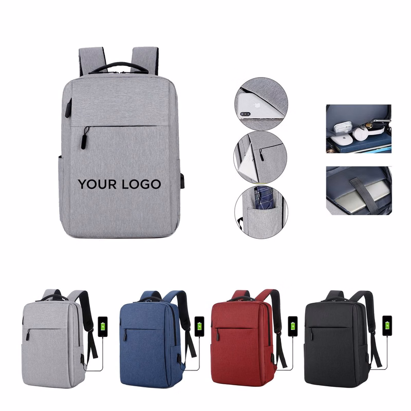 Business Commuter Backpack With USB Charging Slot
