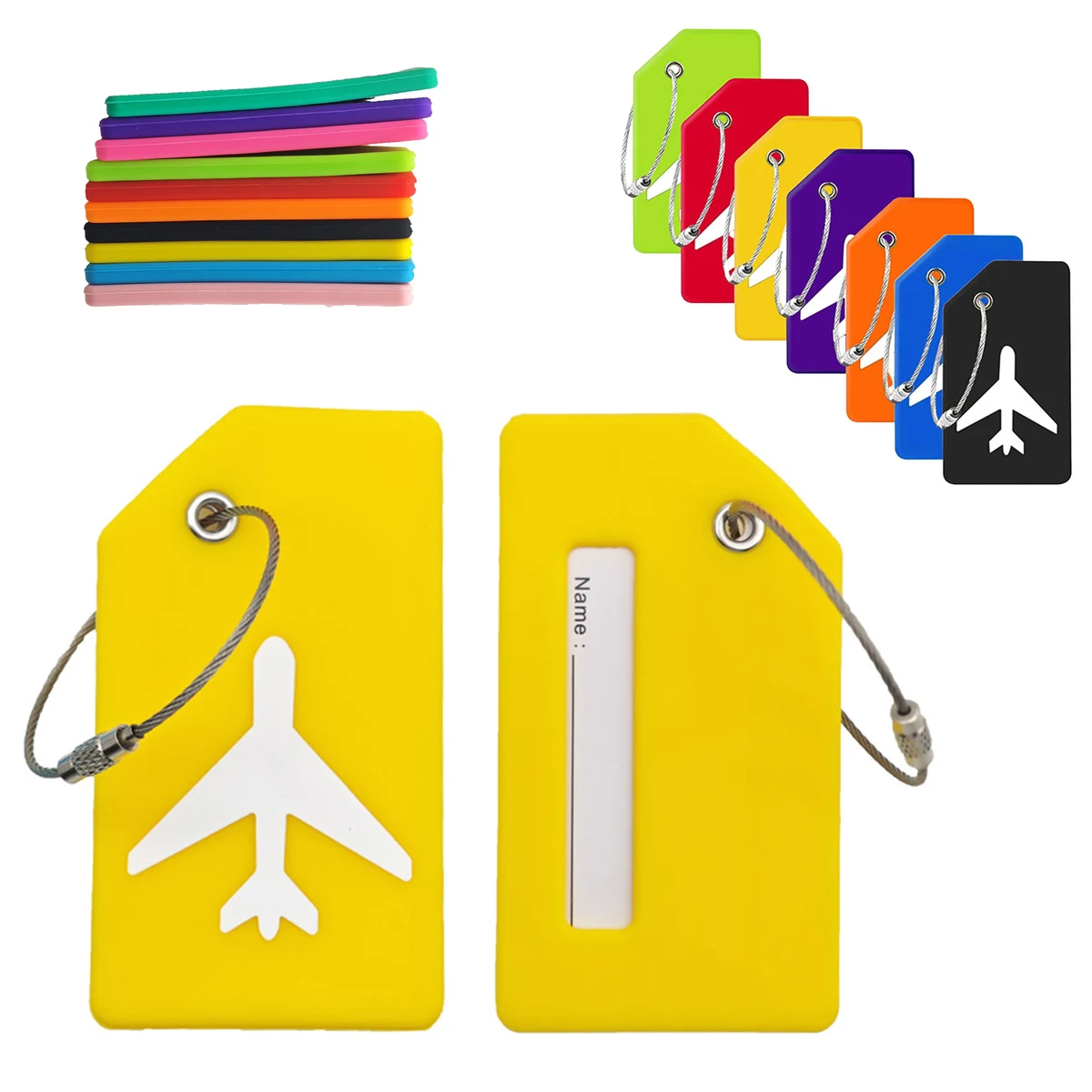 Silicone Airplane Luggage Tag 1