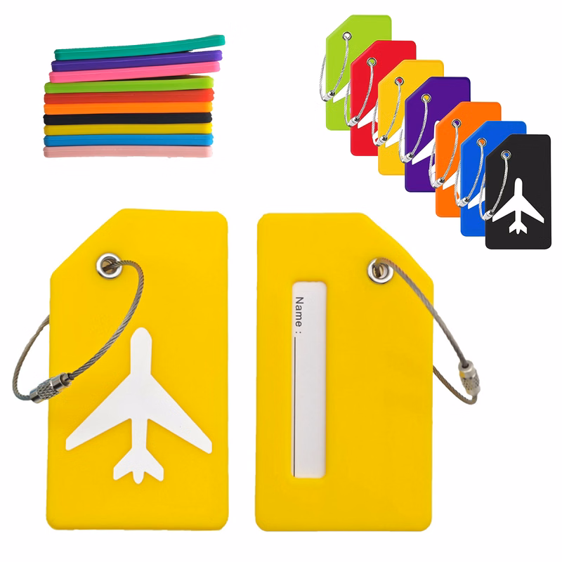 Silicone Airplane Luggage Tag