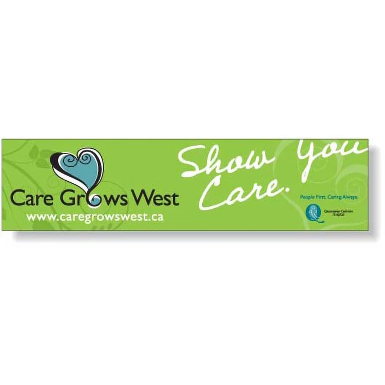 4 Colour Process Removable Matte Vinyl Bumper Decal (2.88"x12") 1