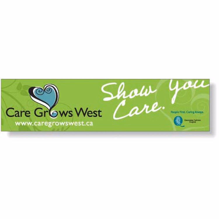 4 Colour Process Removable Matte Vinyl Bumper Decal (2.88"x12")