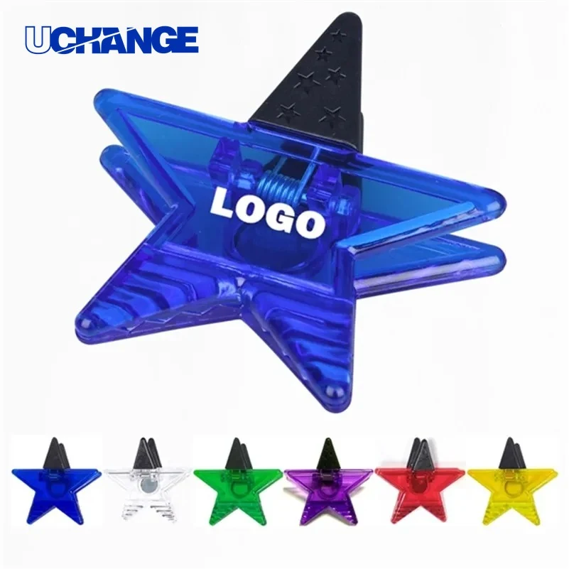 Jumbo Star Magnetic Memo Clip Strong-Grip Desk Holder 1