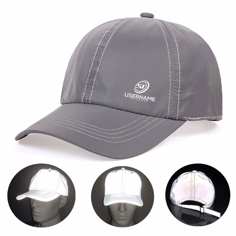 Men and Women Night Reflective Hat Runner Cap